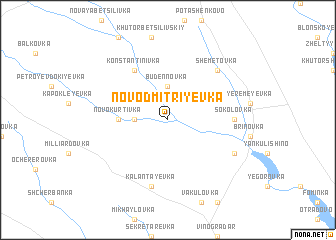 map of Novo-Dmitriyevka