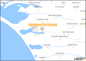 map of Novodmitriyevka