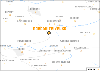 map of Novodmitriyevka