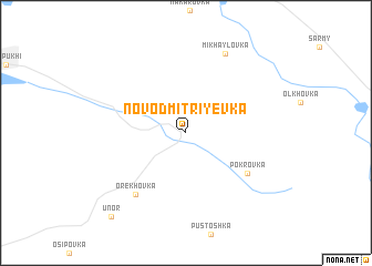 map of Novodmitriyevka