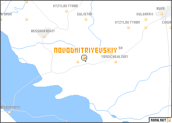 map of Novo-Dmitriyevskiy