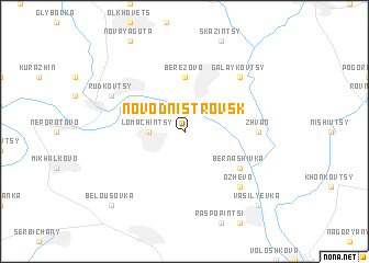 map of Novodnistrovs\