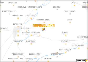 map of Novodolinka