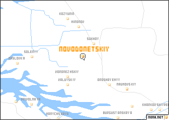 map of Novodonetskiy