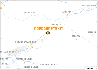 map of Novodonetskiy