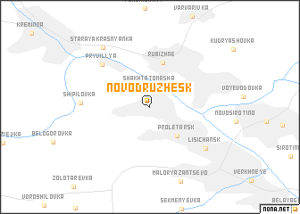 map of Novodruzhesk