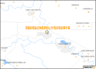 map of Novodzhereliyevskaya