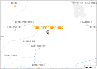 map of Novofëdorovka