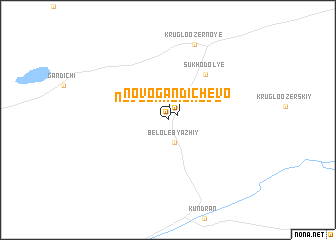 map of Novogandichevo