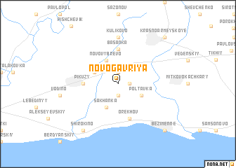 map of Novo-Gavriya