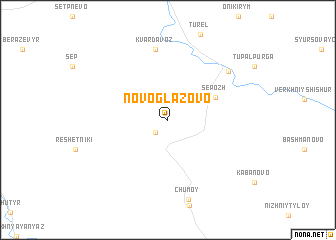 map of Novoglazovo