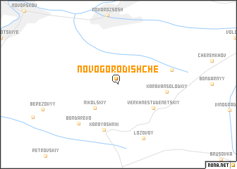 map of Novogorodishche