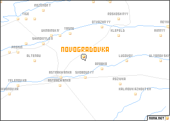 map of Novo-Gradovka