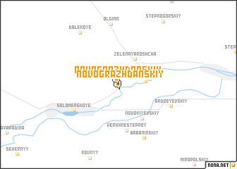 map of Novograzhdanskiy