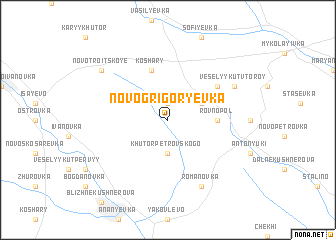 map of Novo-Grigorʼyevka