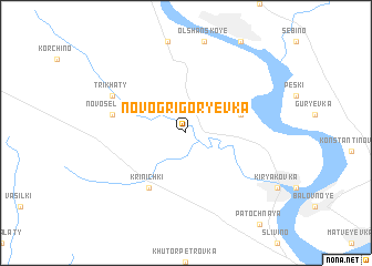 map of Novogrigorʼyevka