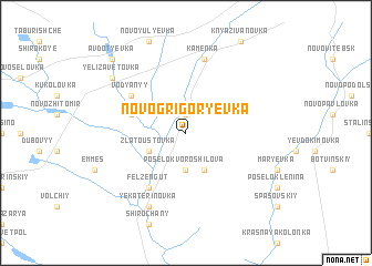 map of Novo-Grigorʼyevka