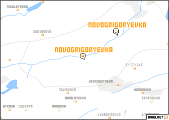 map of Novo-Grigorʼyevka