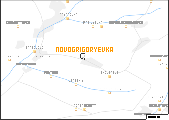 map of Novo-Grigorʼyevka