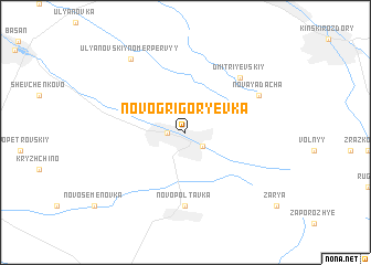 map of Novo-Grigorʼyevka