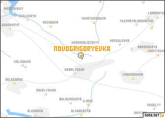 map of Novogrigorʼyevka