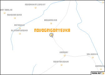 map of Novogrigor\