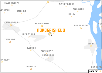 map of Novogrishevo