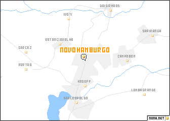 map of Novo Hamburgo