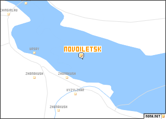 map of Novoiletsk