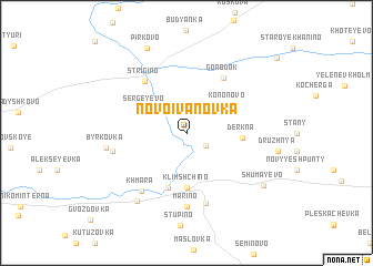 map of Novo-Ivanovka