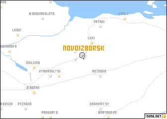 map of Novoizborsk