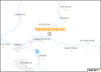 map of Novokalinovsk