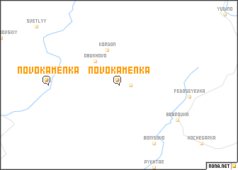 map of Novokamenka