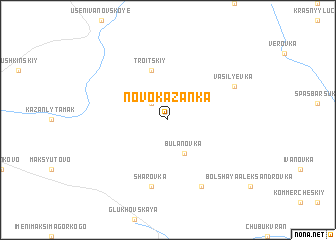 map of Novokazanka