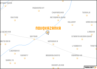 map of Novokazanka