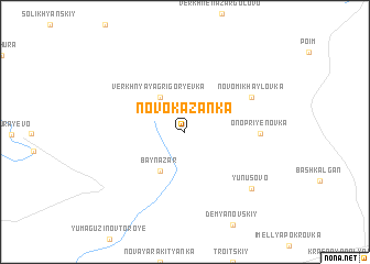 map of Novokazanka