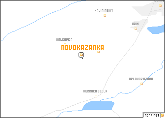 map of Novokazanka