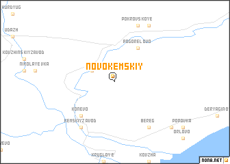 map of Novokemskiy