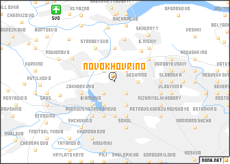 map of Novokhovrino