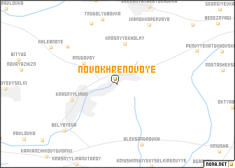 map of Novokhrenovoye