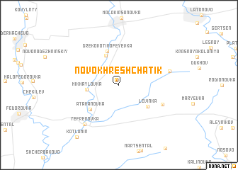 map of Novokhreshchatik