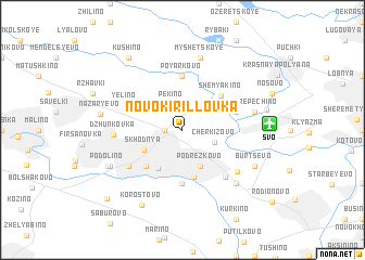 map of Novo-Kirillovka