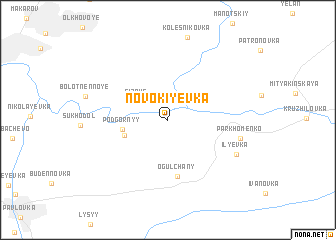 map of Novokiyevka