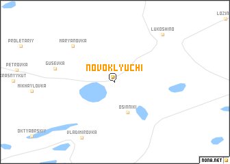 map of Novoklyuchi