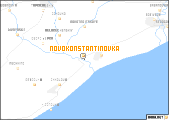 map of Novo-Konstantinovka