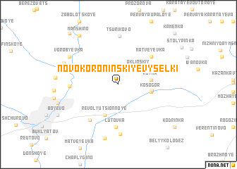map of Novokoroninskiye Vyselki