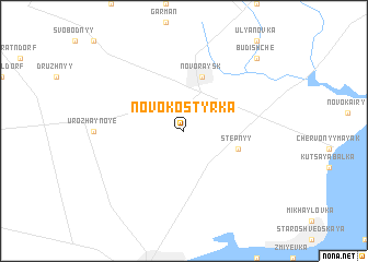 map of Novo-Kostyrka