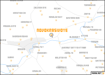 map of Novokrasivoye