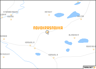 map of Novokrasnovka