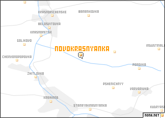 map of Novokrasnyanka